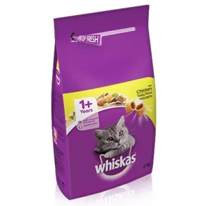 WHISKAS 1+ Cat Complete Dry with Chicken – 2 KG