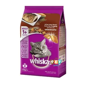 Whiskas 1+ Adult Dry Cat Food Grilled Saba Flavor