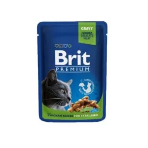Brit Premium Cat Pouches for Sterilised Cat – 100 Gram