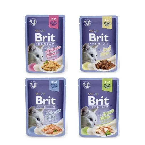 Brit Premium Delicate Meat Fillets In Jelly For Adult Cats – 85 Gram