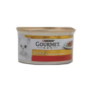 PURINA GOURMET CAT FOOD GOLD WITH BEEF 85 GM BASIC
