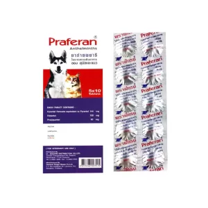 Praferan Deworming Tablets Made in Thailand
